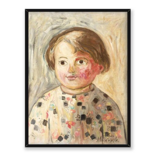 Tadeusz Makowski Dziewczynka z rumianym policzkiem 30x40