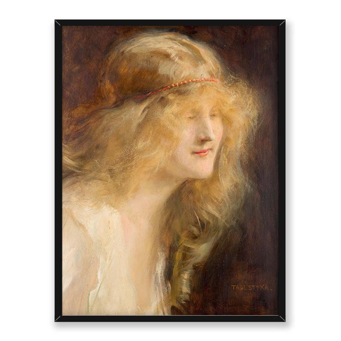 Tadeusz Styka Złote włosy 30x40