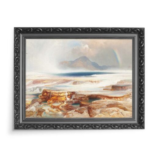 Thomas Moran Gorące źródła Yellowstone 70x50 wydruk na płótnie CANVAS