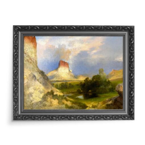 Thomas Moran Klify Green River 70x50 wydruk na płótnie CANVAS