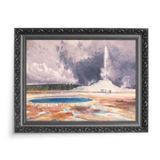 Thomas Moran The Castle Geyser Yellowstone 70x50 wydruk na płótnie CANVAS
