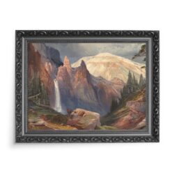 Thomas Moran Tower Falls and Sulphur Mountain Yellowstone 70×50 wydruk na płótnie CANVAS