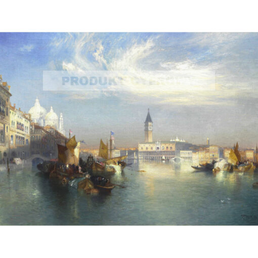 Thomas Moran Wejście do Canal Grande Wenecja — produkt cyfrowy do pobrania