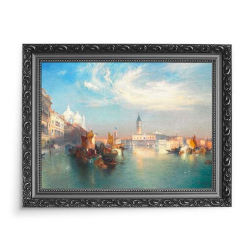 Thomas Moran Wejście do Canal Grande Wenecja 70x50 wydruk na płótnie CANVAS