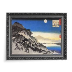 Utagawa Hiroshige Górski krajobraz podczas pełni księżyca 70x50 wydruk na płótnie CANVAS