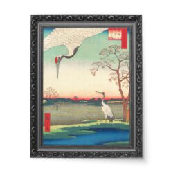 Utagawa Hiroshige Minowa, Kanasugi at Mikawashima ŚREDNI 50x70 wydruk na płótnie CANVAS
