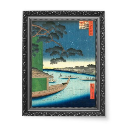 Utagawa Hiroshige Oumayagashi 50x70 wydruk na płótnie CANVAS