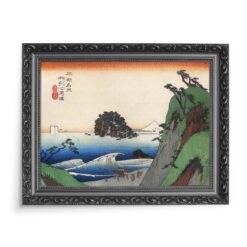 Utagawa Hiroshige Wielka fala przybrzeżna 70x50 wydruk na płótnie CANVAS