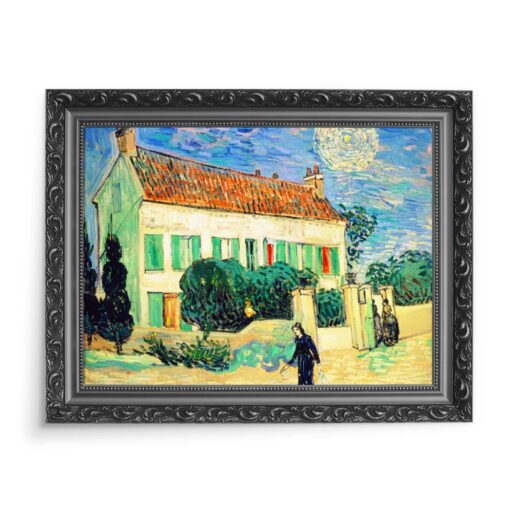 Vincent van Gogh Biały dom nocą 70x50 wydruk na płótnie CANVAS