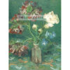 Vincent van Gogh Butelka z piwoniami i niebieskim delphinium — produkt cyfrowy do pobrania