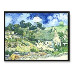 Vincent van Gogh Chaty kryte strzechą 40x30