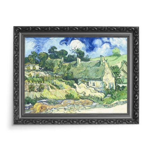 Vincent van Gogh Chaty kryte strzechą 70x50 wydruk na płótnie CANVAS