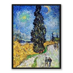 Vincent van Gogh Droga z cyprysem i gwiazdą 30x40