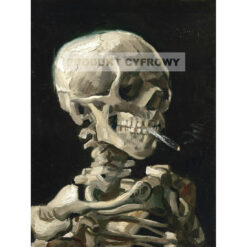 Vincent van Gogh Głowa szkieletu z palącym się papierosem — produkt cyfrowy do pobrania