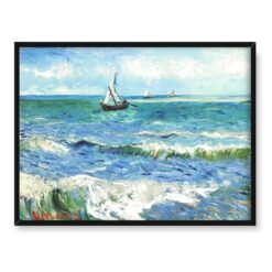 Vincent van Gogh Krajobraz morski w Saintes-Maries 40×30