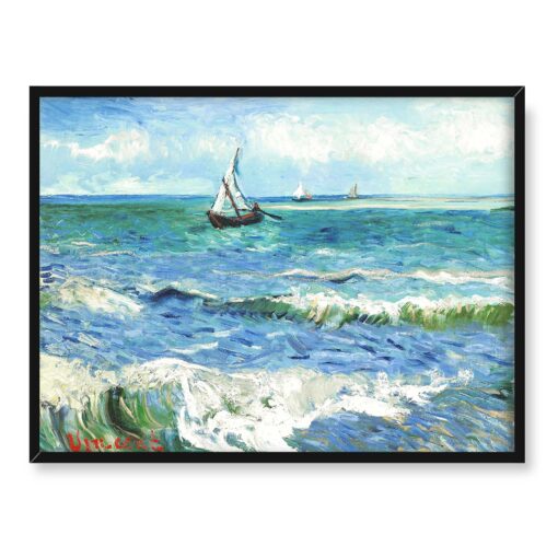 Vincent van Gogh Krajobraz morski w Saintes-Maries 40x30