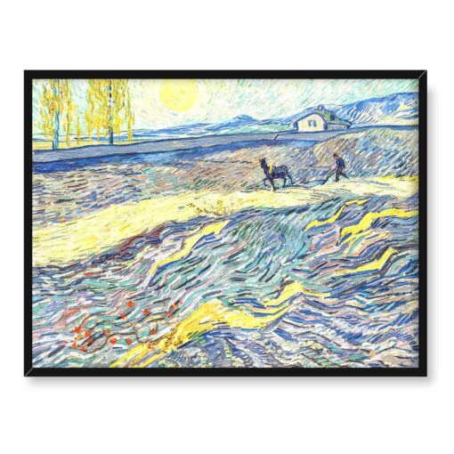 Vincent van Gogh Krajobraz Pole z oraczem 2 40x30