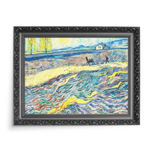 Vincent van Gogh Krajobraz Pole z oraczem 2 70x50 wydruk na płótnie CANVAS