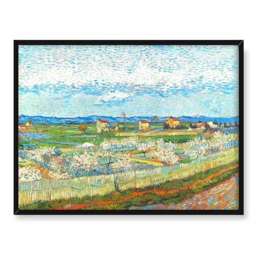 Vincent Van Gogh La Crau kwitnące brzoskwinie 40x30 w RAMIE