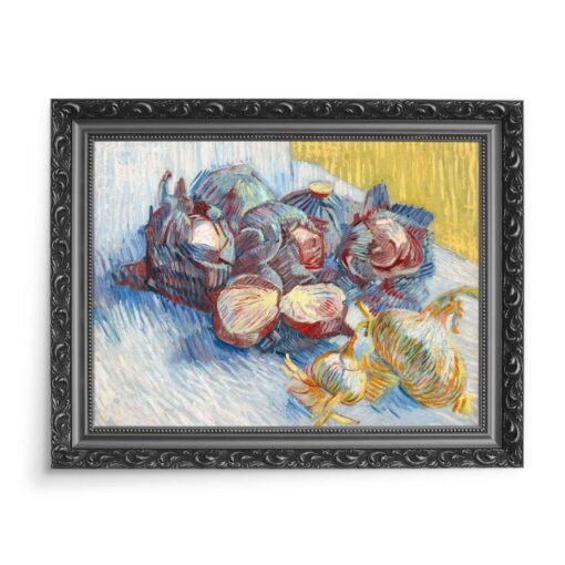 Vincent van Gogh Martwa natura Czerwona kapusta i czosnek 70x50 wydruk na płótnie CANVAS