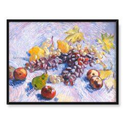 Vincent Van Gogh Martwa natura Winogrona Cytryny Gruszki i jabłka 40×30