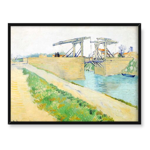 Vincent van Gogh Most Langlois w Arles Droga wzdłuż kanału 40x30 w RAMIE