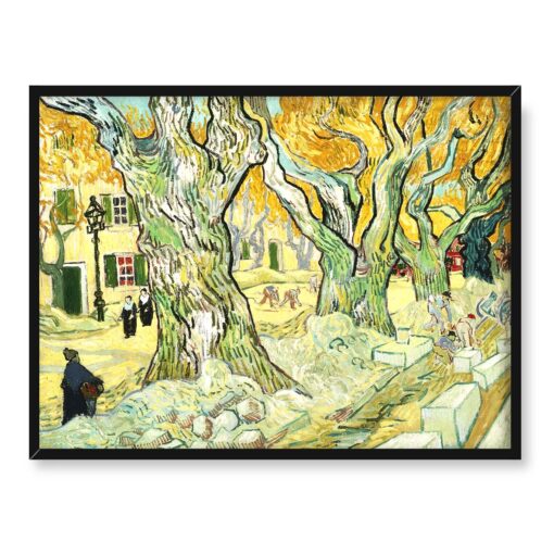 Vincent van Gogh Naprawiający drogę 40x30 w RAMIE