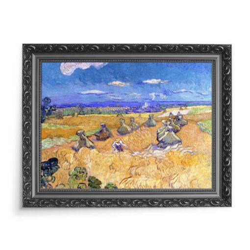Vincent van Gogh Pola pszenicy ze żniwiarzem Auvers 70x50 wydruk na płótnie CANVAS