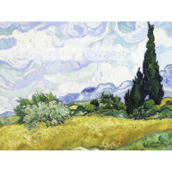 Vincent van Gogh Pole pszenicy z cyprysami 2 — produkt cyfrowy do pobrania