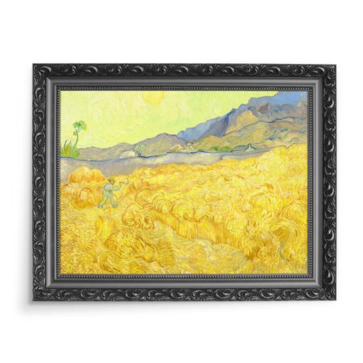 Vincent van Gogh Pole pszenicy ze żniwiarzem 2 70x50 wydruk na płótnie CANVAS