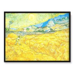 Vincent van Gogh Pole pszenicy ze żniwiarzem 40×30