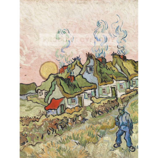 Vincent van Gogh Postać z domami — produkt cyfrowy do pobrania