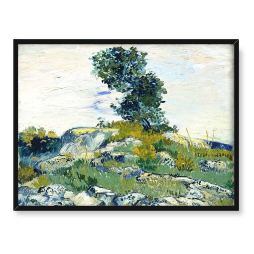 Vincent Van Gogh Skały 40x30 w RAMIE