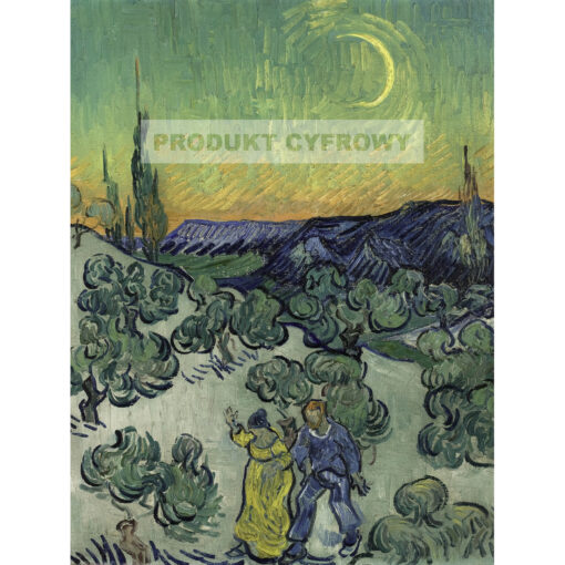 Vincent van Gogh Spacer o zmierzchu — produkt cyfrowy do pobrania