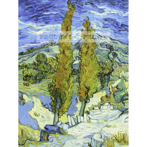 Vincent van Gogh Topole Saint Remy — produkt cyfrowy do pobrania