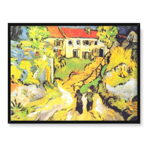 Vincent van Gogh Uliczka i schody w Auvers 40x30 w RAMIE