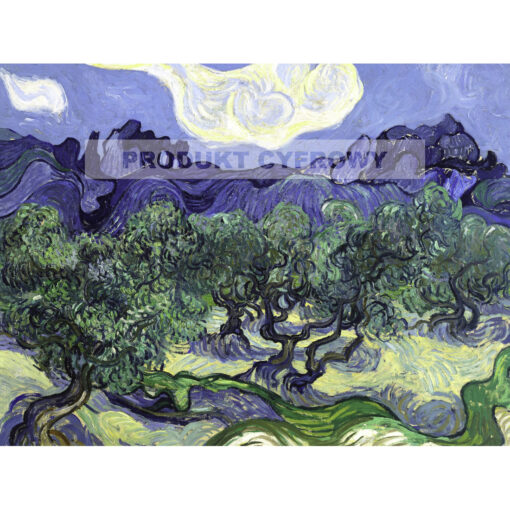 Vincent van Gogh Vincent van Gogh Drzewa oliwne — produkt cyfrowy do pobrania