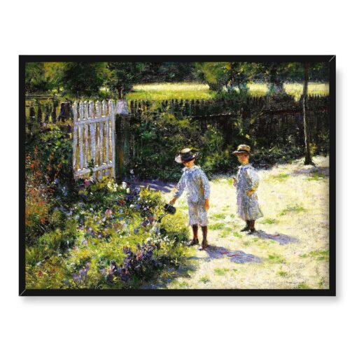 Władysław Podkowiński Dzieci w ogrodzie 40x30