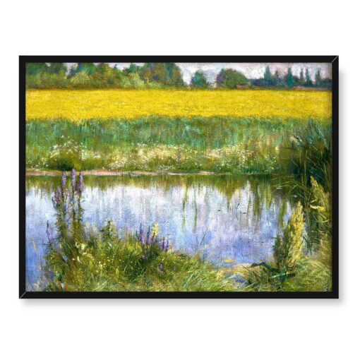 Władysław Podkowiński Pole łubinu 40x30 w RAMIE