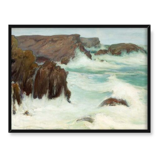 Władysław Ślewiński Morze w Bretanii 40x30
