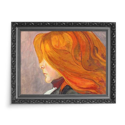 Władysław Ślewiński Rudowłosa kobieta 70x50 wydruk na płótnie CANVAS
