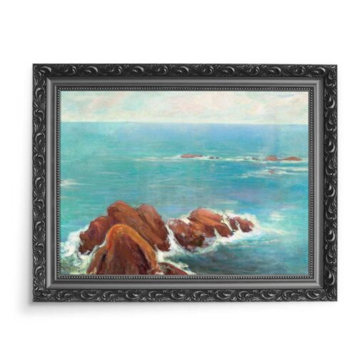 Władysław Ślewiński Skały w Belle-ille 70x50 wydruk na płótnie CANVAS