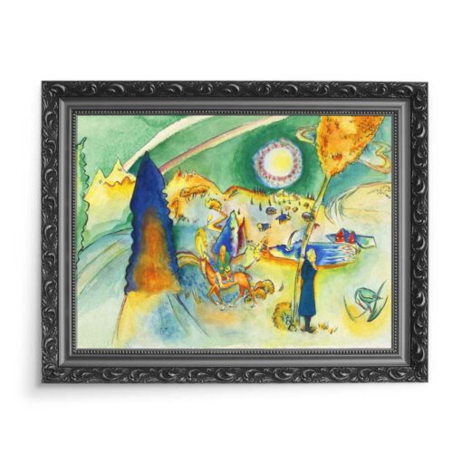 Wassily Kandinsky Akwarela 70x50 wydruk na płótnie CANVAS