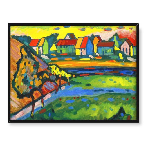 Wassily Kandinsky Bawarska wieś 40x30 w RAMIE