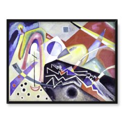 Wassily Kandinsky Białe zygzaki 40x30 w RAMIE