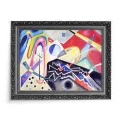 Wassily Kandinsky Białe zygzaki 70×50 wydruk na płótnie CANVAS