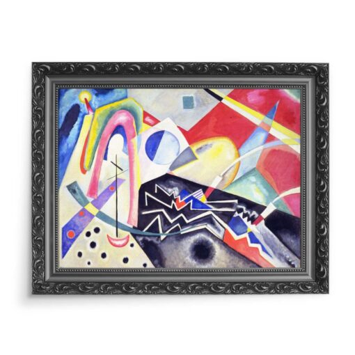 Wassily Kandinsky Białe zygzaki 70x50 wydruk na płótnie CANVAS
