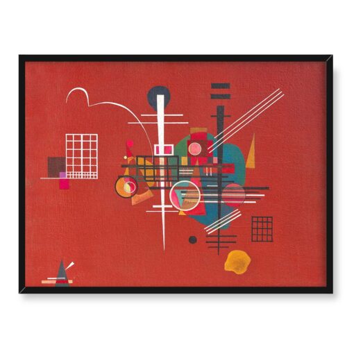 Wassily Kandinsky Dumpfres rot abstrakcja 40x30