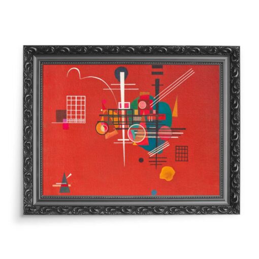 Wassily Kandinsky Dumpfres rot abstrakcja 70x50 wydruk na płótnie CANVAS