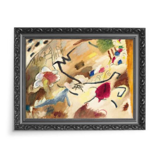 Wassily Kandinsky Konie improwizacja abstrakcja 70x50 wydruk na płótnie CANVAS